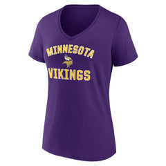 Minnesota Vikings Women's Victory Arch Team V-Neck T-Shirt Purple - NFL