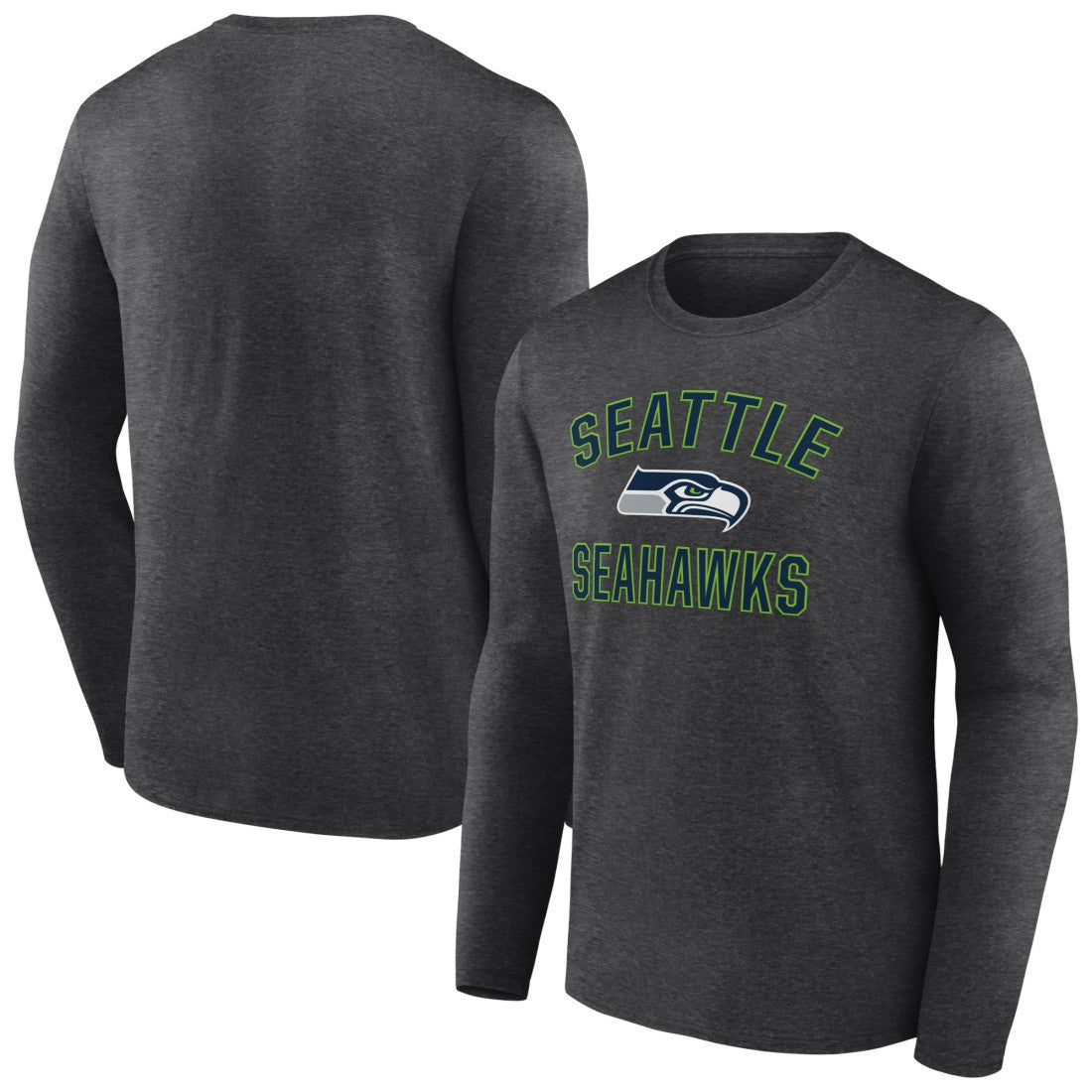 Seattle Seahawks Victory Arch Long Sleeve T-Shirt Charcoal - NFL