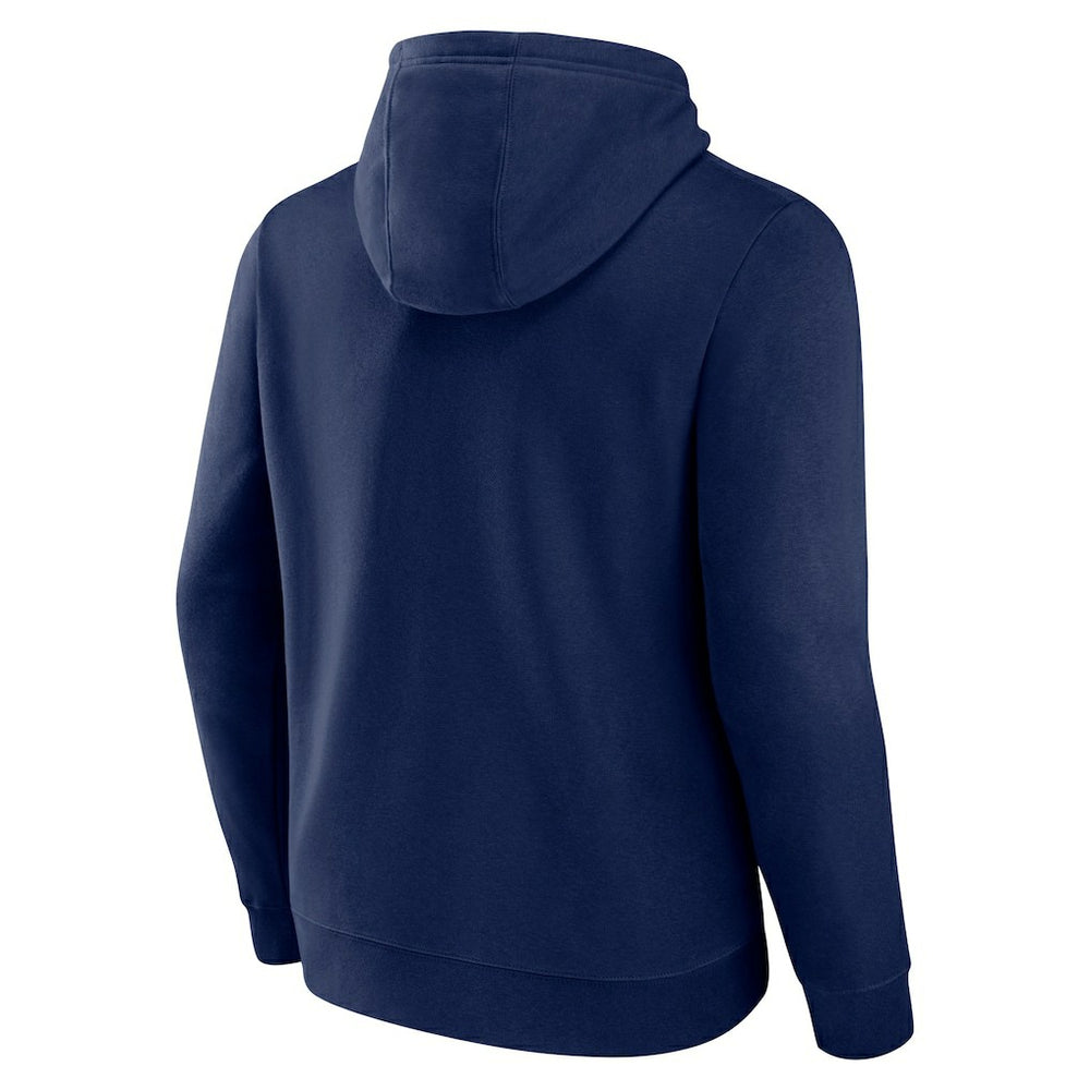 Denver Broncos Team Fade Out Fitted Pullover Hoodie Navy - NFL