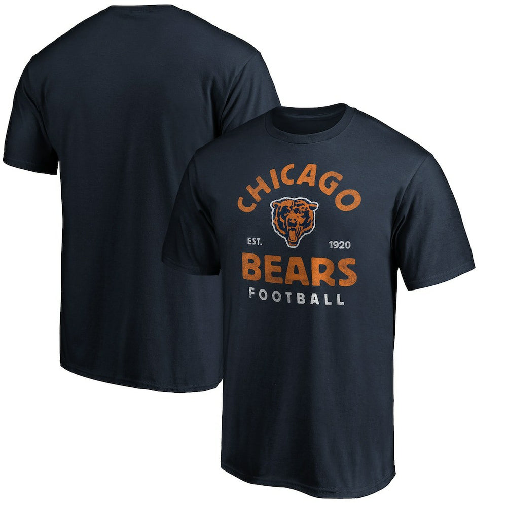 Chicago Bears Vintage Arch T-Shirt Navy - NFL