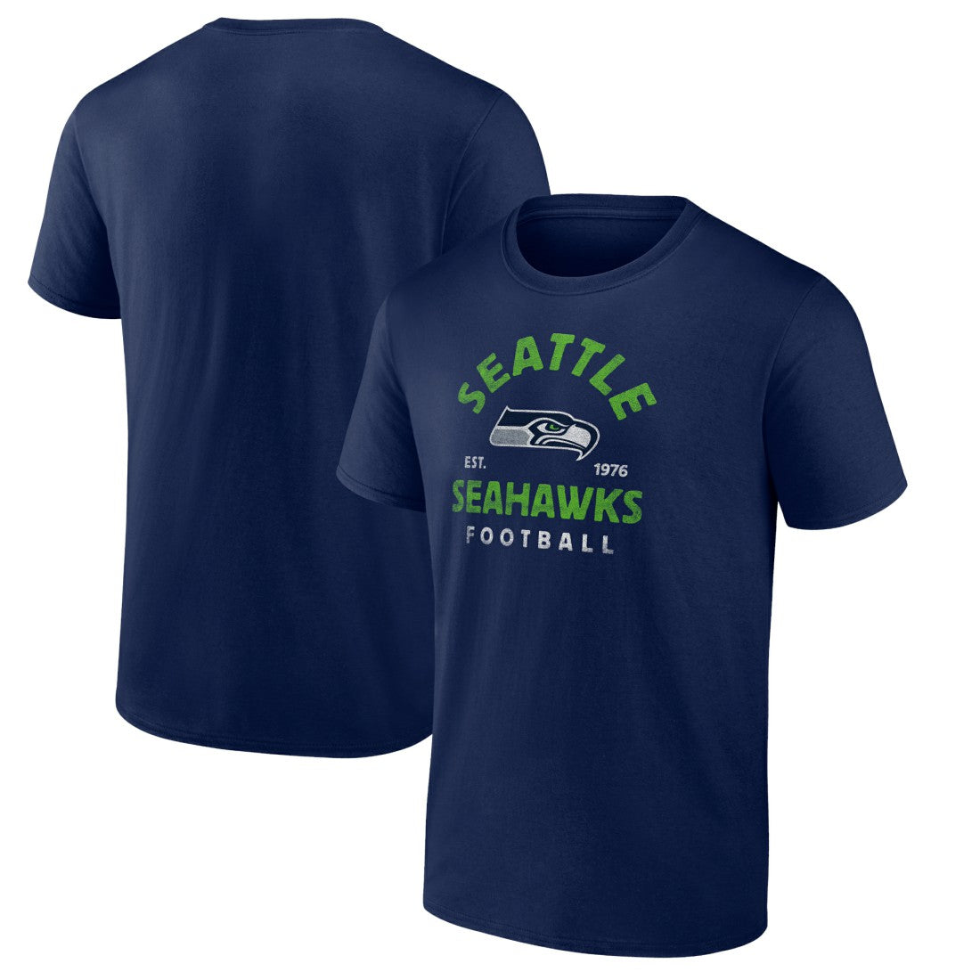 Seattle Seahawks Vintage Arch T-Shirt College Navy - NFL