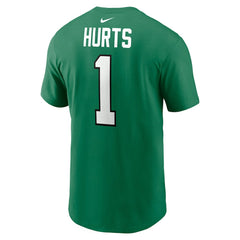 Jalen Hurts Philadelphia Eagles Alternate Player Name & Number T-Shirt Kelly Green - Nike