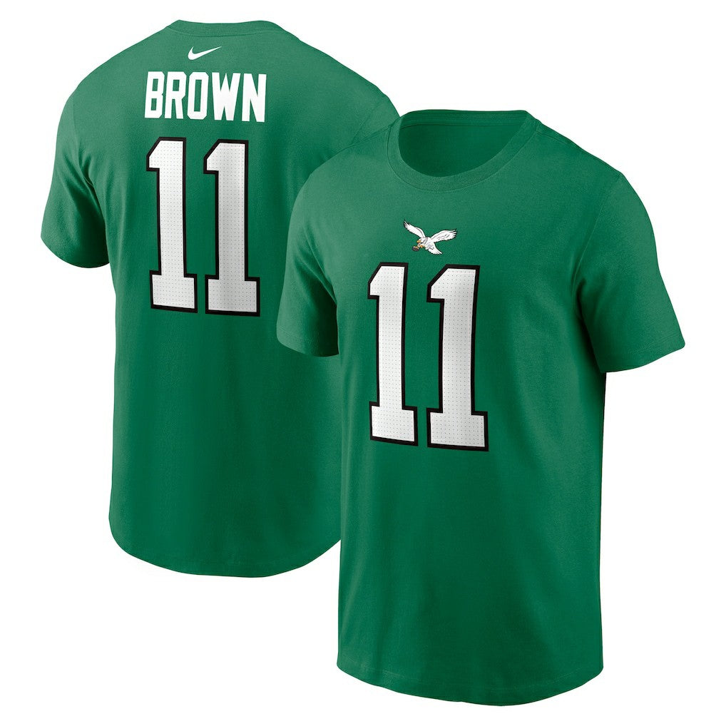 A.J. Brown Philadelphia Eagles Alternate Player Name & Number T-Shirt Kelly Green - Nike