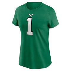 Jalen Hurts Philadelphia Eagles Women's Player Name & Number T-Shirt Kelly Green - Nike