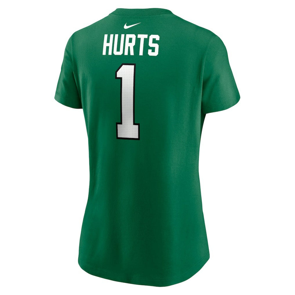 Jalen Hurts Philadelphia Eagles Women's Player Name & Number T-Shirt Kelly Green - Nike