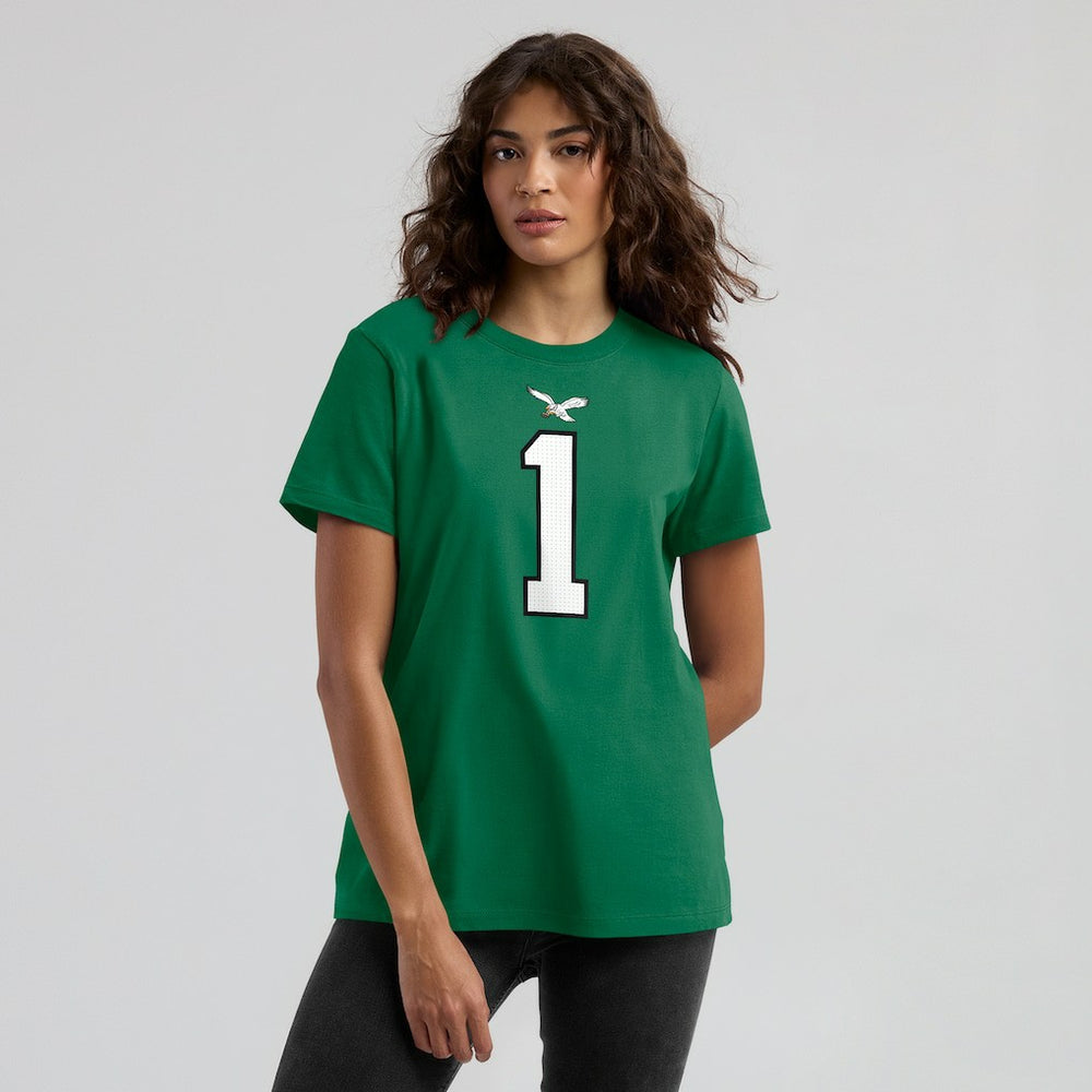 Jalen Hurts Philadelphia Eagles Women's Player Name & Number T-Shirt Kelly Green - Nike