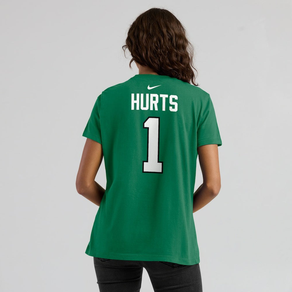 Jalen Hurts Philadelphia Eagles Women's Player Name & Number T-Shirt Kelly Green - Nike