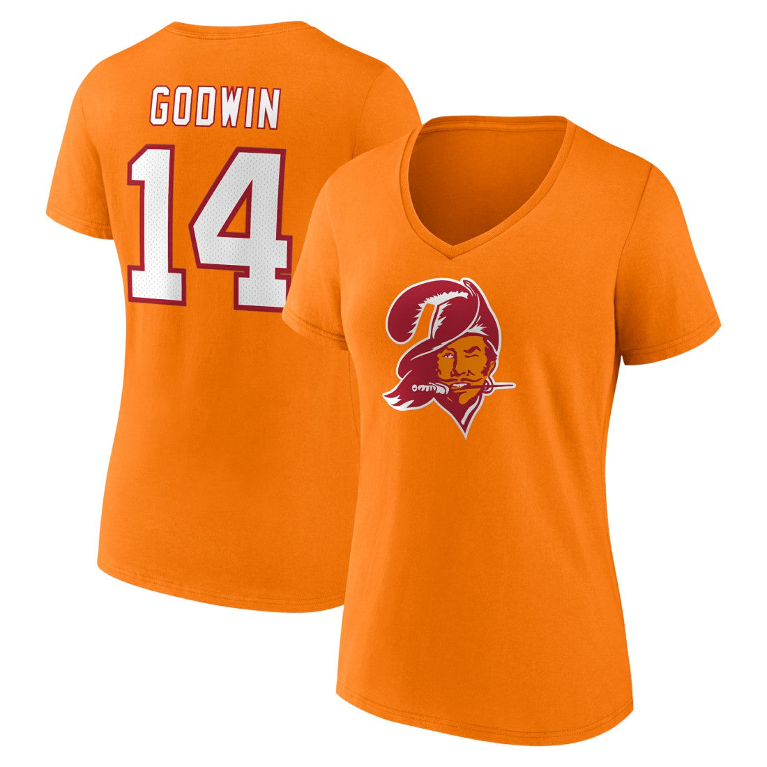 Chris Godwin Tampa Bay Buccaneers Women's Throwback Player Icon Name & Number T-Shirt Orange - Fanatics