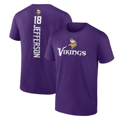 Justin Jefferson Minnesota Vikings Playmaker T-Shirt Purple - NFL