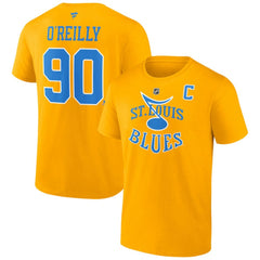 Ryan O'Reilly St. Louis Blues - Fanatics Special Edition 2.0 Name & Number T-Shirt Yellow