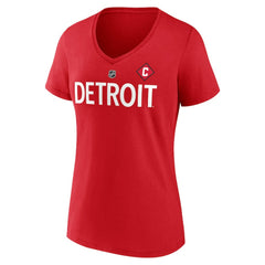 Dylan Larkin Detroit Red Wings - Fanatics Women's Special Edition 2.0 Name & Number V-Neck T-Shirt Red