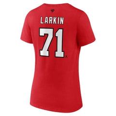 Dylan Larkin Detroit Red Wings - Fanatics Women's Special Edition 2.0 Name & Number V-Neck T-Shirt Red
