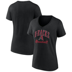 Arizona Diamondbacks Women's Victory Script Team V-Neck T-Shirt On Sale