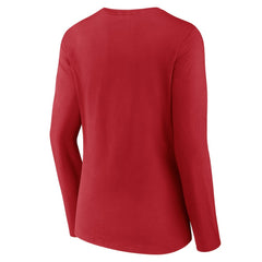 St. Louis Cardinals Women's Victory Script Long Sleeve V-Neck T-Shirt Clearance