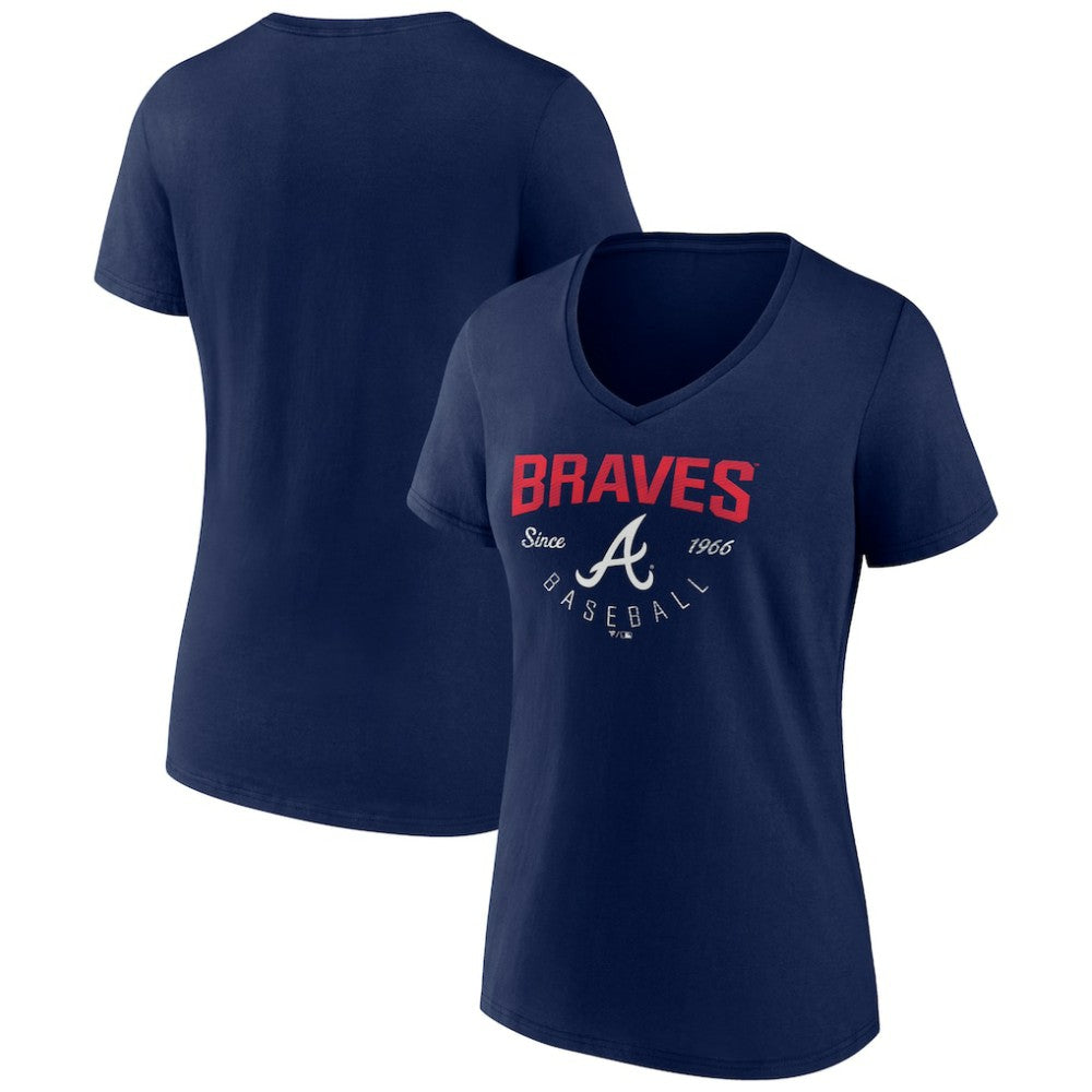 Atlanta Braves Women's Live For It Team V-Neck T-Shirt Near Me