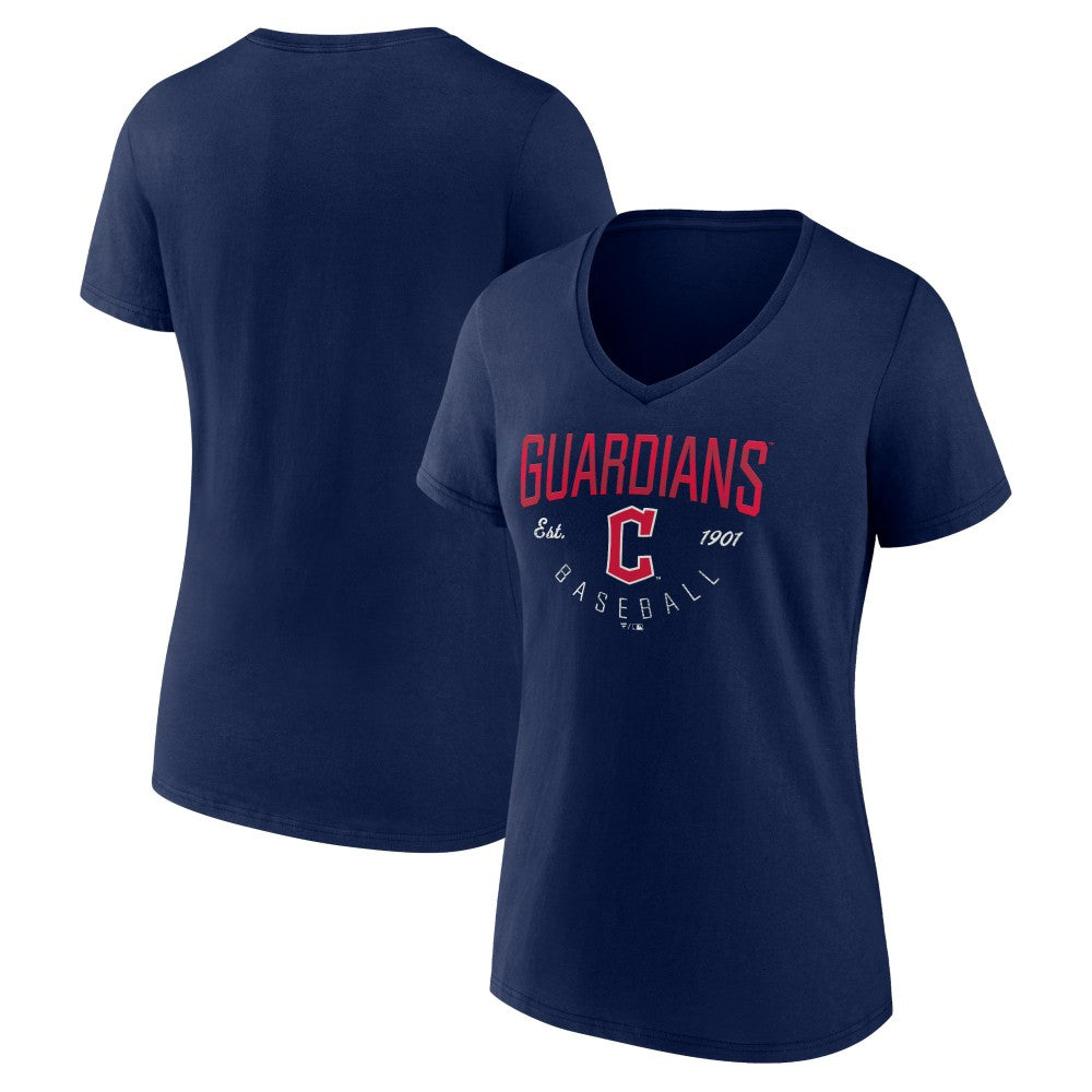 Cleveland Guardians Women's Live For It Team V-Neck T-Shirt for sale