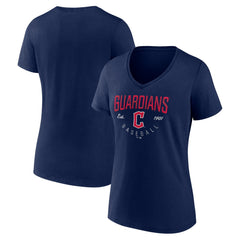 Cleveland Guardians Women's Live For It Team V-Neck T-Shirt for sale