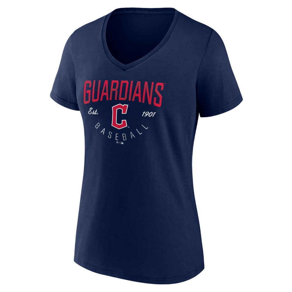 Cleveland Guardians Women's Live For It Team V-Neck T-Shirt for sale