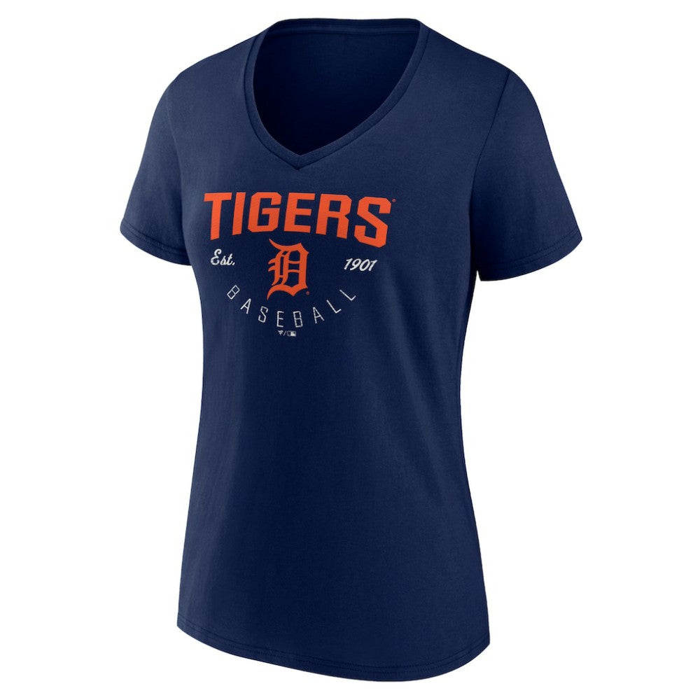 Detroit Tigers Women's Live For It Team V-Neck T-Shirt for sale