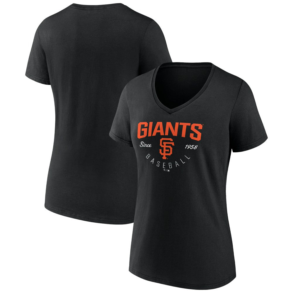 San Francisco Giants Women's Live For It Team V-Neck T-Shirt On Sale