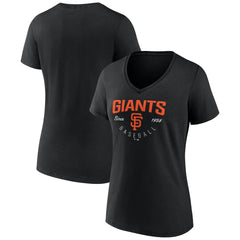 San Francisco Giants Women's Live For It Team V-Neck T-Shirt On Sale