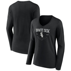 Chicago White Sox Women's Live For It Long Sleeve Long Sleeve V-Neck T-Shirt discount