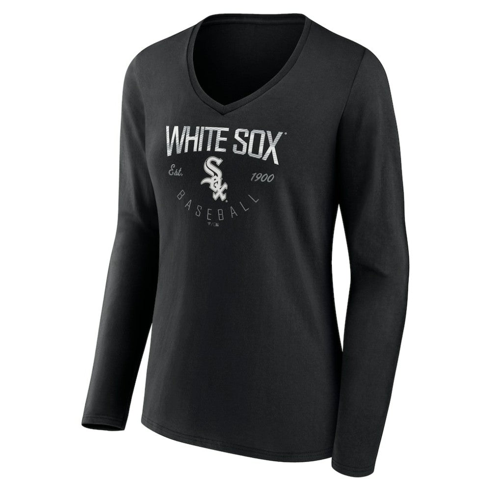Chicago White Sox Women's Live For It Long Sleeve Long Sleeve V-Neck T-Shirt discount