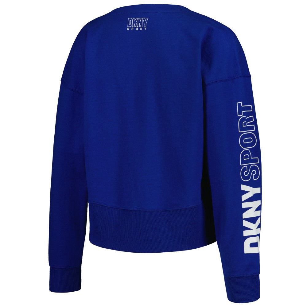 Kansas City Royals DKNY Sport Women's Lily V-Neck Pullover Sweatshirt On Sale
