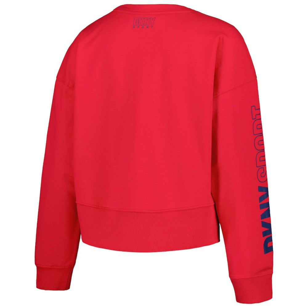 St. Louis Cardinals DKNY Sport Women's Lily V-Neck Pullover Sweatshirt Lifestyle