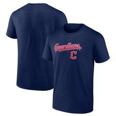Cleveland Guardians Team Lockup T-Shirt Sale