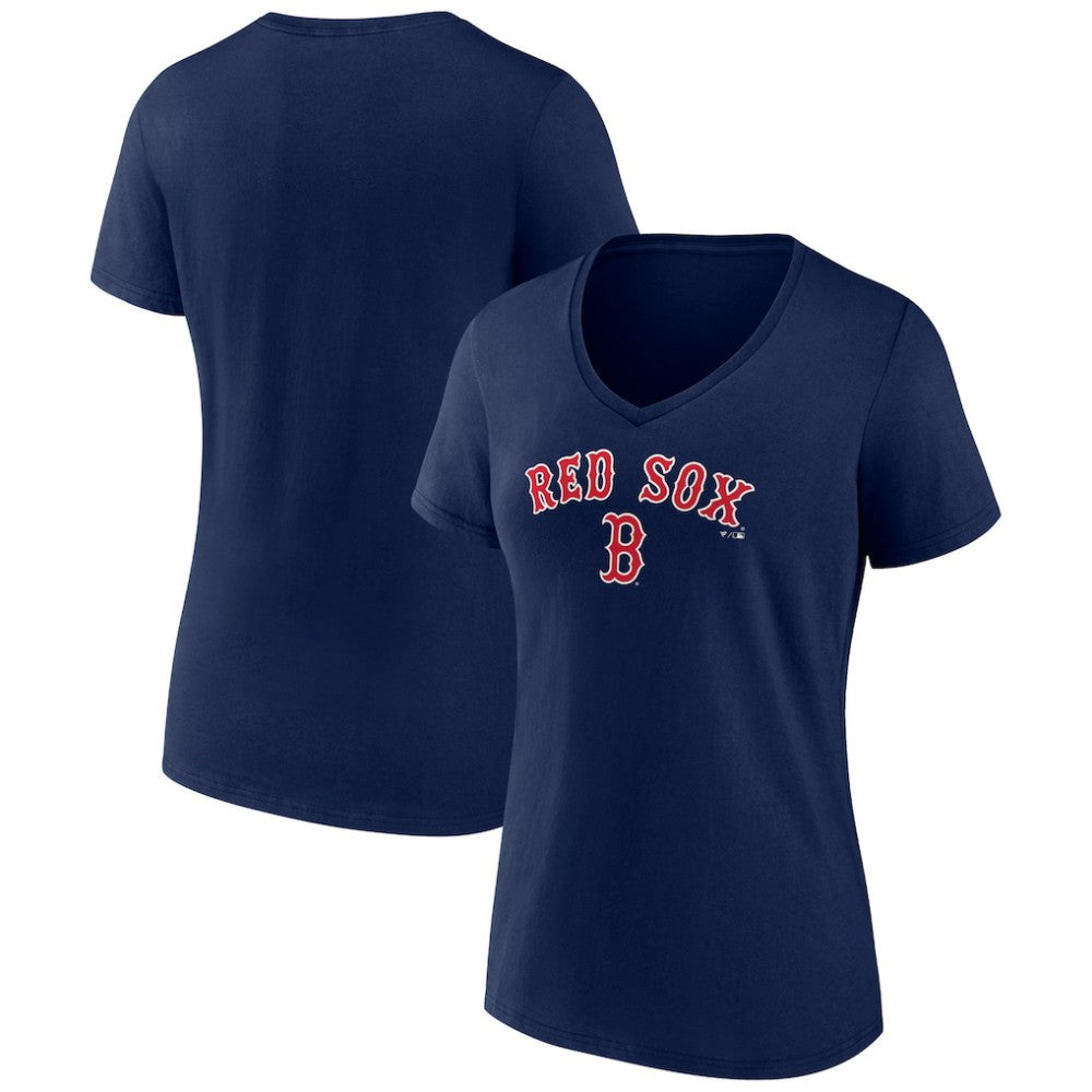 Boston Red Sox Women's Lockup V-Neck T-Shirt Sale