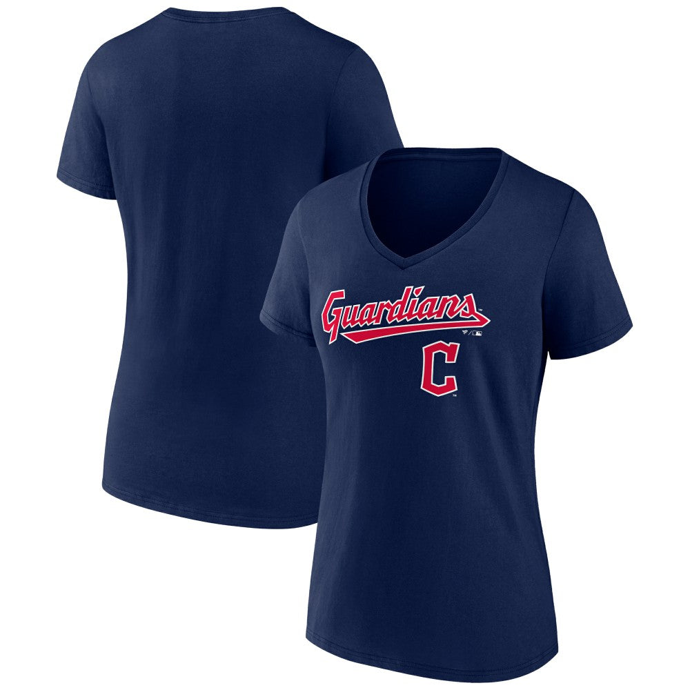 Cleveland Guardians Women's Lockup V-Neck T-Shirt discount