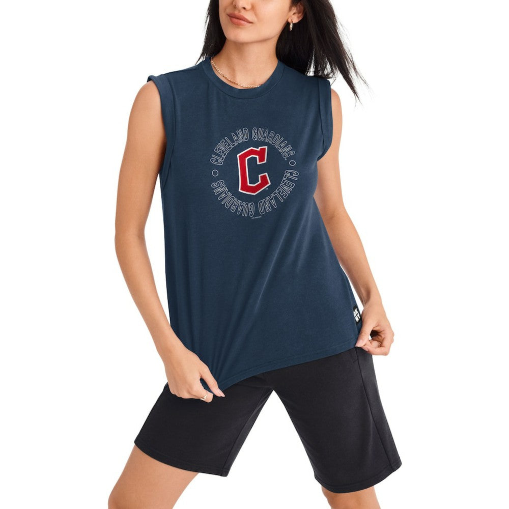 Cleveland Guardians DKNY Sport Women's Madison Tri-Blend Tank Top Online