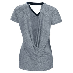Detroit Tigers Touch Women's Halftime Back Wrap Top V-Neck T-Shirt for sale