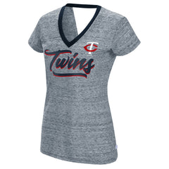 Minnesota Twins Touch Women's Halftime Back Wrap Top V-Neck T-Shirt for sale