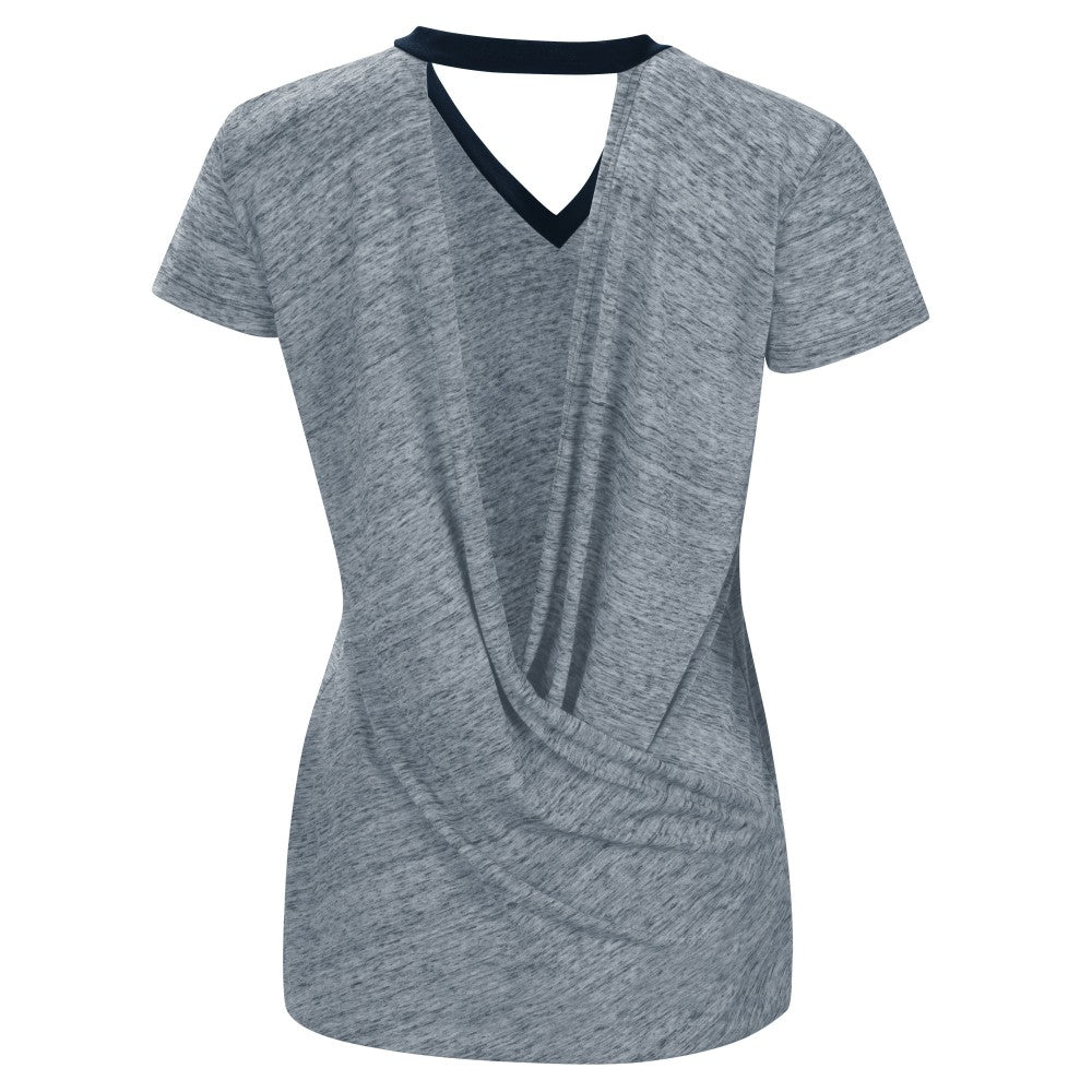 Minnesota Twins Touch Women's Halftime Back Wrap Top V-Neck T-Shirt for sale