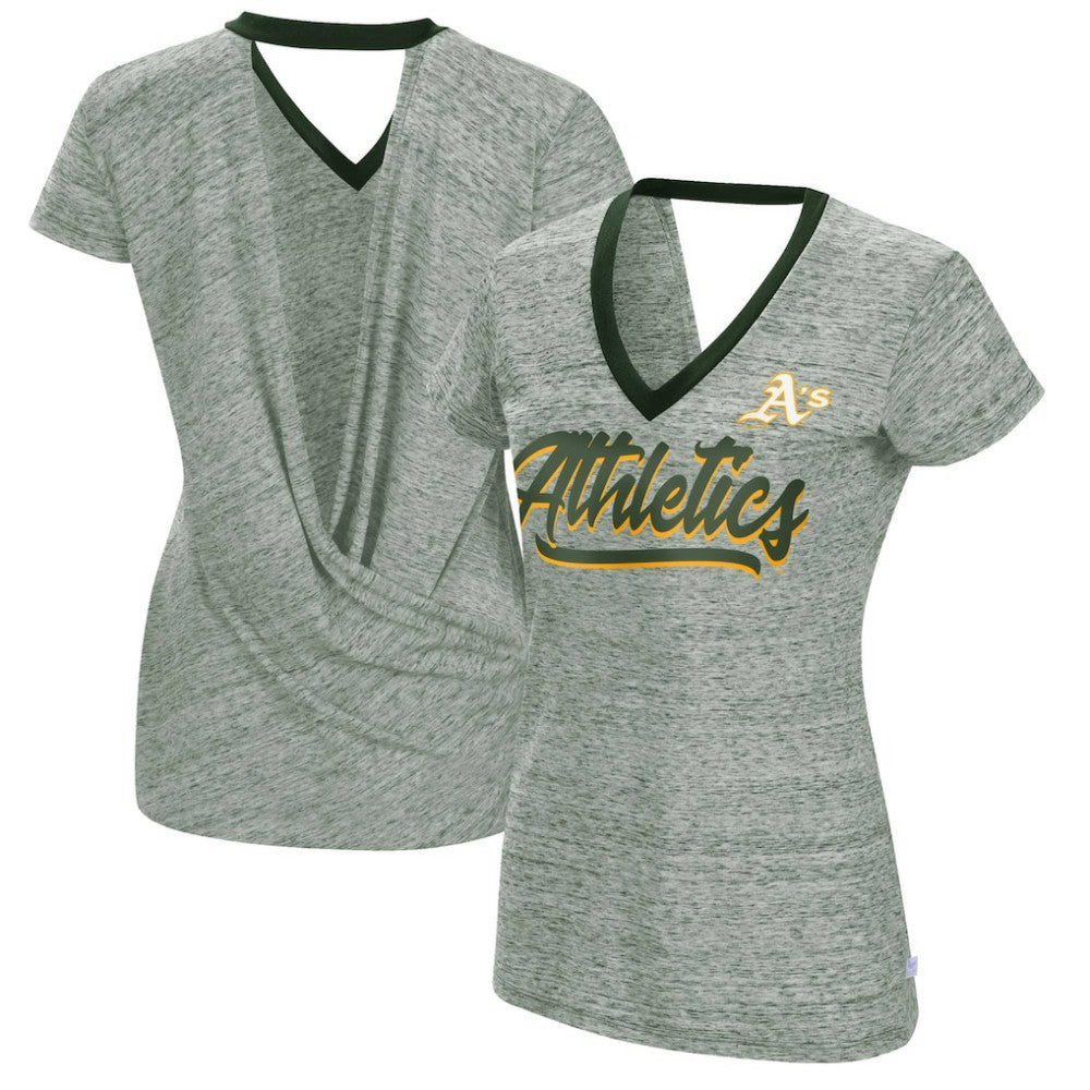 Athletics Touch Women's Halftime Back Wrap Top V-Neck T-Shirt On Sale