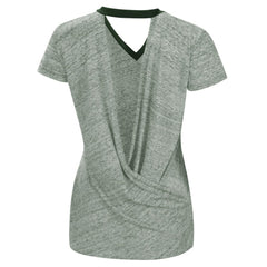 Athletics Touch Women's Halftime Back Wrap Top V-Neck T-Shirt On Sale