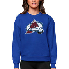 Colorado Avalanche - Antigua Women's Team Logo Victory Crewneck Pullover Sweatshirt Royal