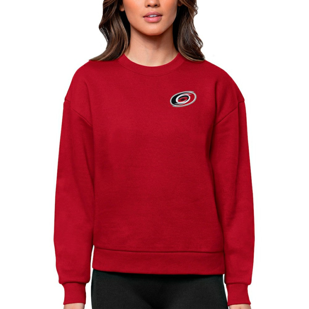 Carolina Hurricanes - Antigua Women's Victory Crewneck Pullover Sweatshirt Red