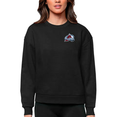 Colorado Avalanche - Antigua Women's Victory Crewneck Pullover Sweatshirt Black