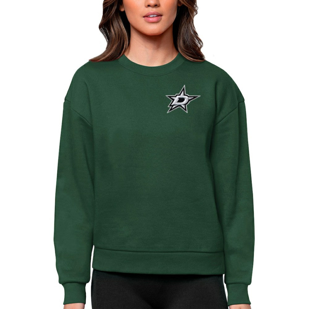 Dallas Stars - Antigua Women's Victory Crewneck Pullover Sweatshirt Green