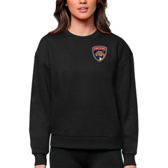 Florida Panthers - Antigua Women's Victory Crewneck Pullover Sweatshirt Black