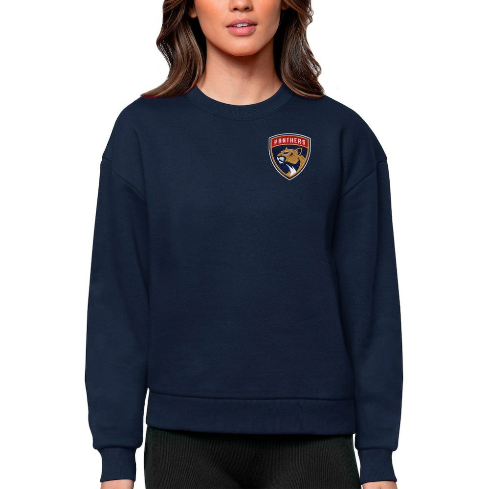 Florida Panthers - Antigua Women's Victory Crewneck Pullover Sweatshirt Navy