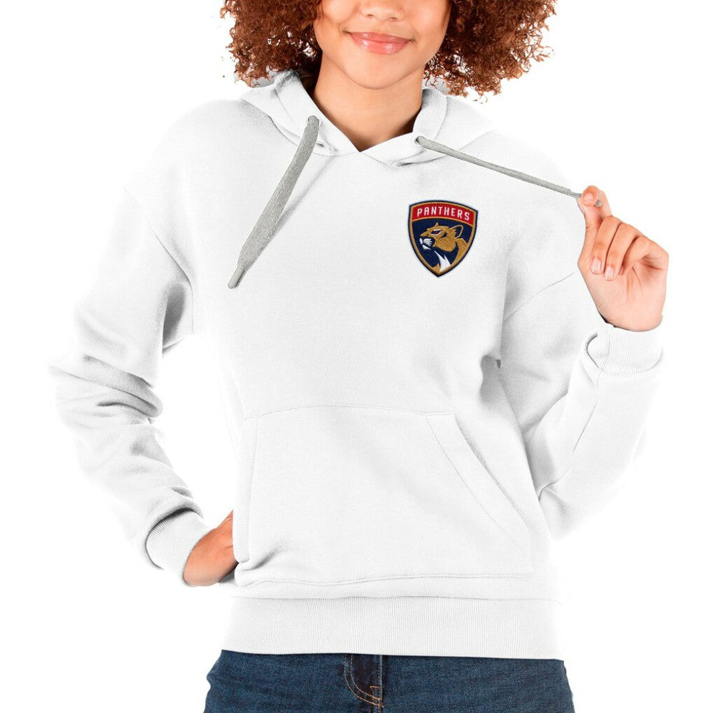 Florida Panthers - Antigua Women's Victory Pullover Hoodie White