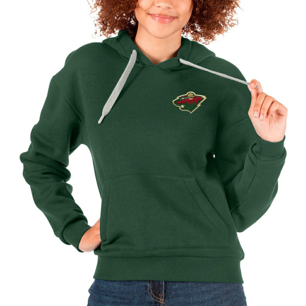 Minnesota Wild - Antigua Women's Victory Pullover Hoodie Green