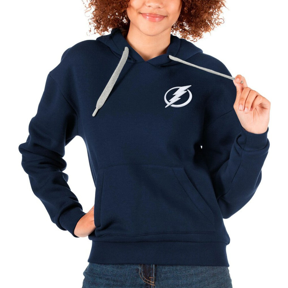 Tampa Bay Lightning - Antigua Women's Victory Pullover Hoodie Navy