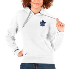 Toronto Maple Leafs - Antigua Women's Victory Pullover Hoodie White