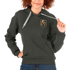 Vegas Golden Knights Antigua Women's Victory Pullover Hoodie Charcoal