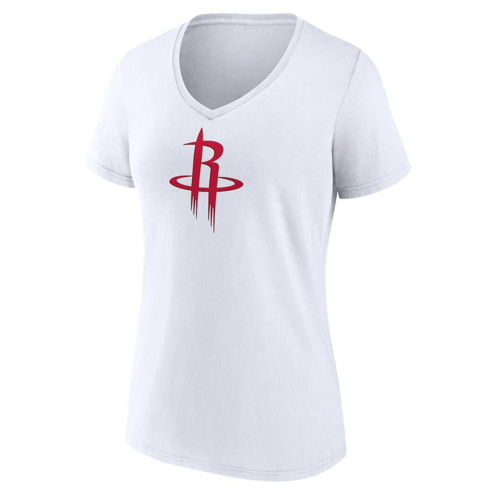 NBA - Houston Rockets Women's Logo V-Neck T-Shirt - White